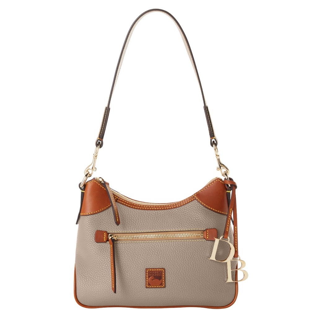 Dooney & Bourke Tan and Brown Shoulder Bag